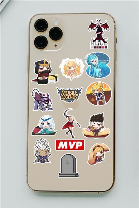 Stickir 14’lü Mini Mobile Legends Sticker Seti - Telefon Sticker - Defter Sticker