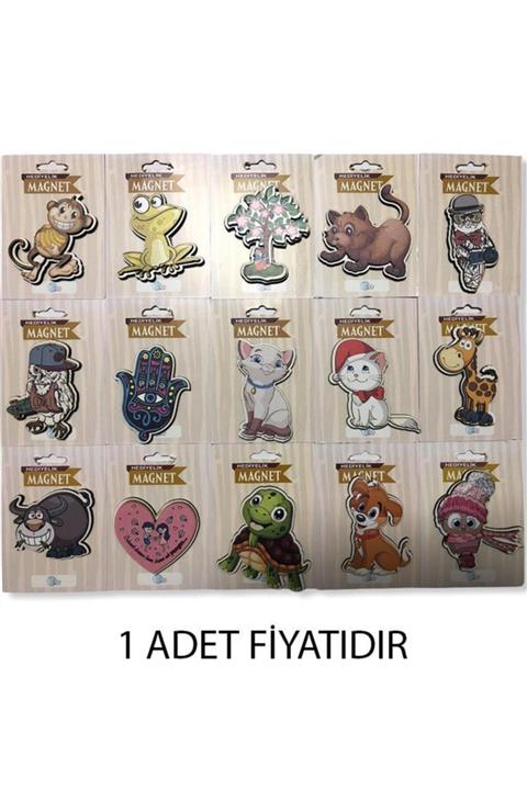 KESKİN COLOR Keskincolor 2d Ahşap Hayvanlar Magnet