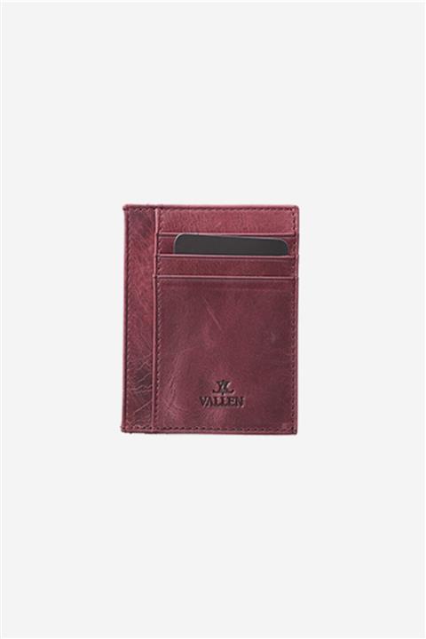 VALLEN Bordo Cayman Frenzy Hakiki Deri Kartlık