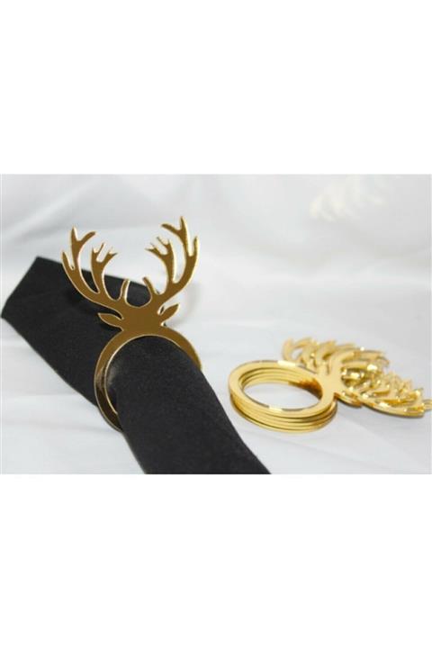 HONEY CONCEPT 6'lı Peçete Yüzüğü Geyikli Model