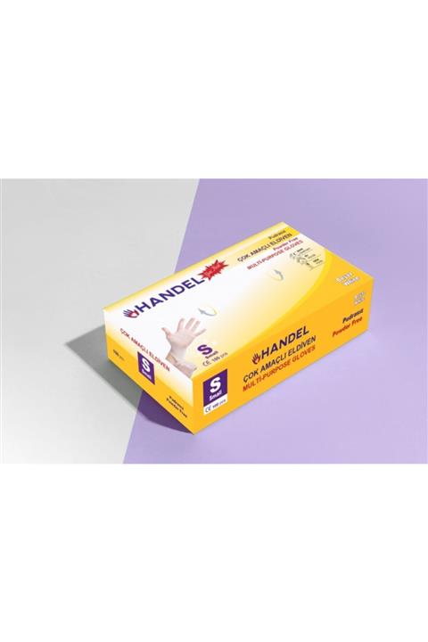 HANDEL Pudrasız S Beden Eldiven Beyaz 100 Adet