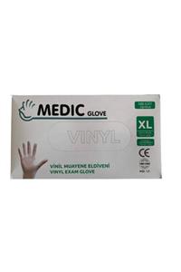 Medic Glove Medıc Glove Pudrasız Vinil (vinyl) Muayene Eldiveni (xl) 100'lü X Paket