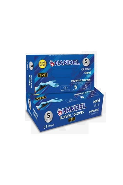 HANDEL Pudrasız Eldiven Mavi S Beden