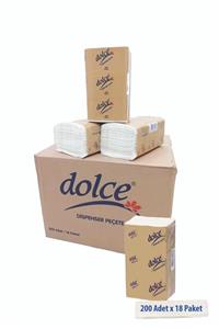 Dolce Dispenser Peçete 200 Lü 18 Paket (1 Koli)