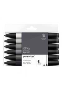 Winsor Newton Promarker Nötür Tonlar Seti (6 Renk)