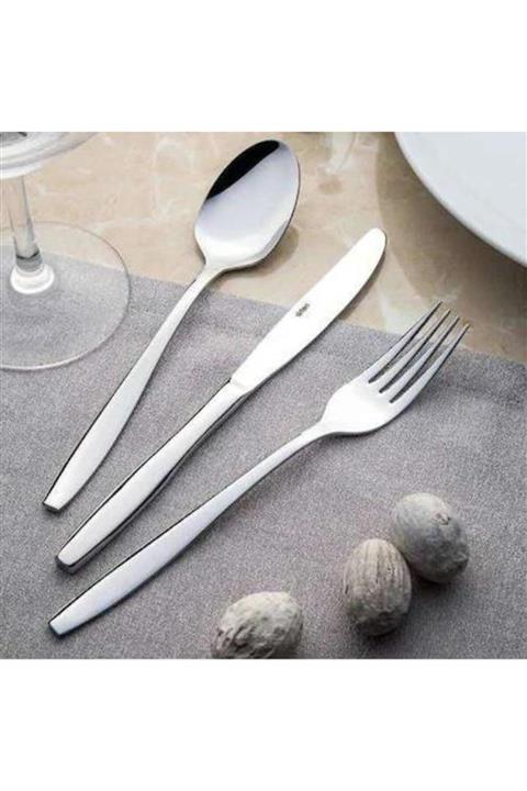 Nehir Sahra Kaşık Çatal Takımı - 47 Prç. Kaşık Çatal Takımı Seti 6 Kişilik