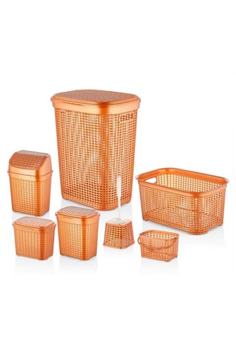 Lulucodesing Petek TuruncuBanyo Seti 7 Parça