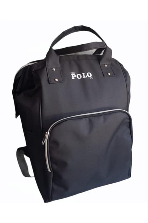 FREE POLO LİFE Siyah Anne Bebek Bakım Sırt Çantası