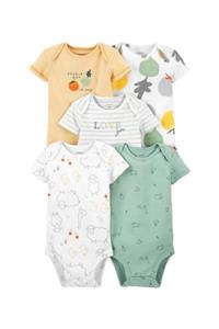 Carter's Kısa Kollu Pamuklu 5'li Body Set Erkek