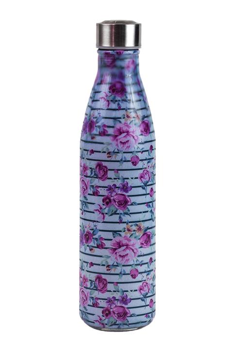 kamplumbaa Pembe Gül Motifli Cam Matara 750 Ml