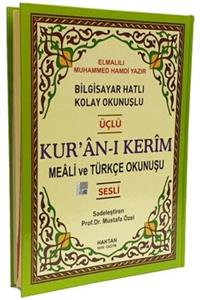 Haktan Yayın Dağıtım Kuranı Kerim Mealli Türkçe Okunuşlu Latince Okunuşlu Arapça Cami Boy 25-34 Cm