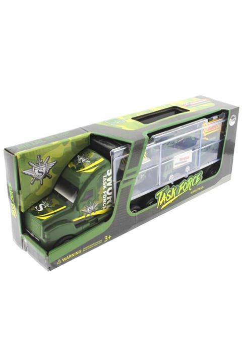 Mega Oyuncak Taşınabilir Metal Araçlı Askeri Kamyon