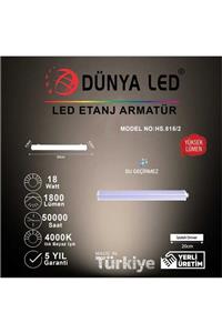 DÜNYA LED Hs.815/2 18w Led Etanj Armatür Ip65 4000k Ilık Beyaz Işık