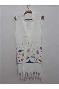 Peştemal Home Kadın Gemici Desenli Peştemal Kimono