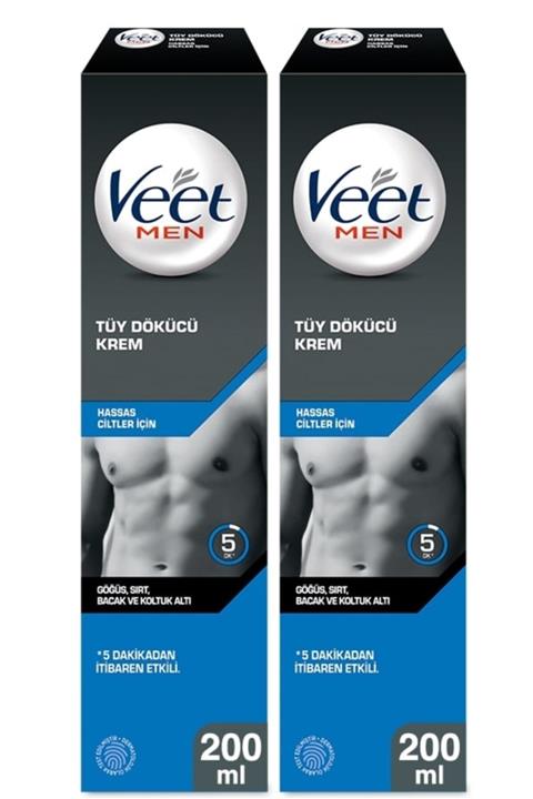 Veet Men Hassas Erkeklere Özel Tüy Dökücü Krem 200 ml 2 Adet