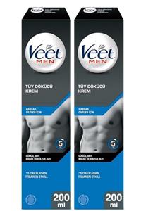 Veet Men Hassas Erkeklere Özel Tüy Dökücü Krem 200 ml 2 Adet