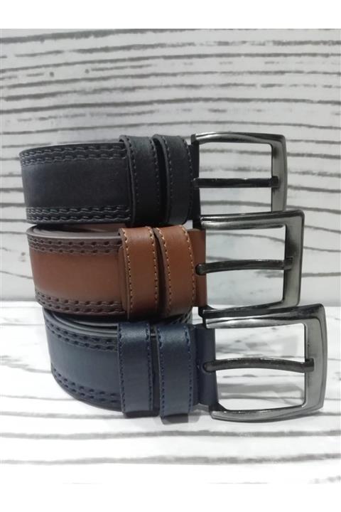 KEMERTEX Erkek Kemer 3'lü Takım