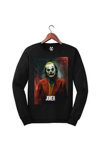 Darkia Joker Film Baskılı Uzun Kollu Sweat - Sweatshirt