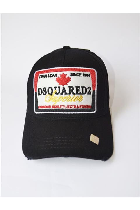 DSquared2 Siyah Dsquared Renkli Baskılı Unisex Şapka