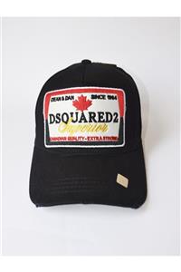 DSquared2 Siyah Dsquared Renkli Baskılı Unisex Şapka