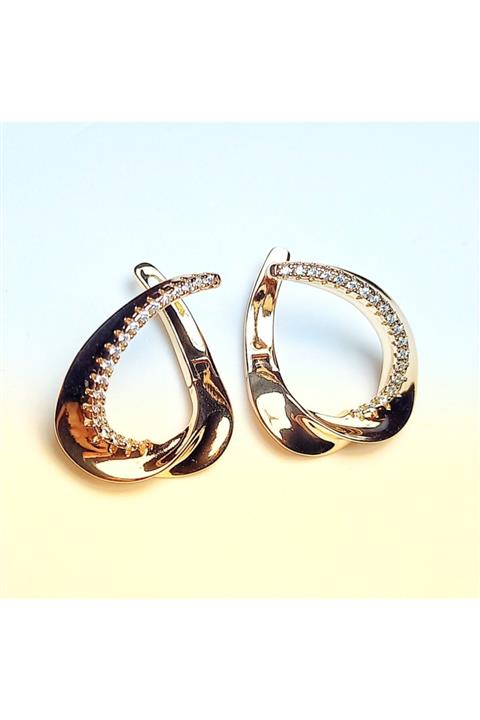 XUPING JEWELRY Zirkon Tasli Celik Su Yolu Kupe