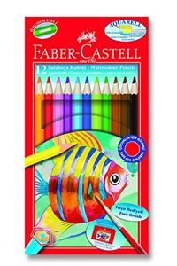 Faber Castell Faber Aquarel Karton Kutu Suluboya Kalemi 12 Renk