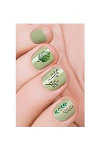 BRCTOPTAN Leaf Tırnak Dövmesi Tırnak Tattoo Nail Art Tırnak Sticker