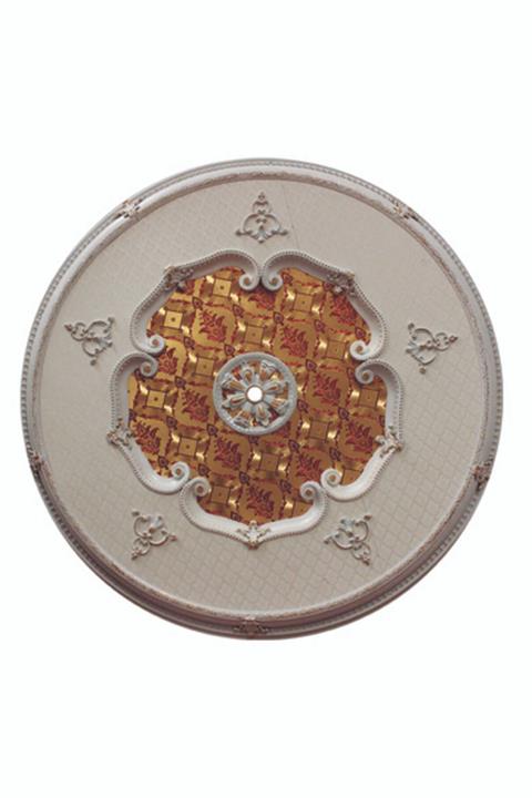 Decomanya Beyaz Altın Oval Saray Tavan Göbeği 150 cm