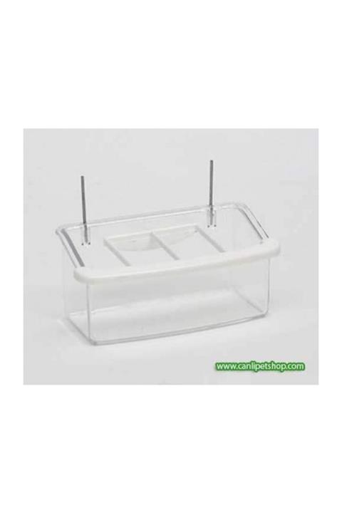 TROPİKAL Telli Izgara Yemlik Şeffaf 10 Cm 1 Adet