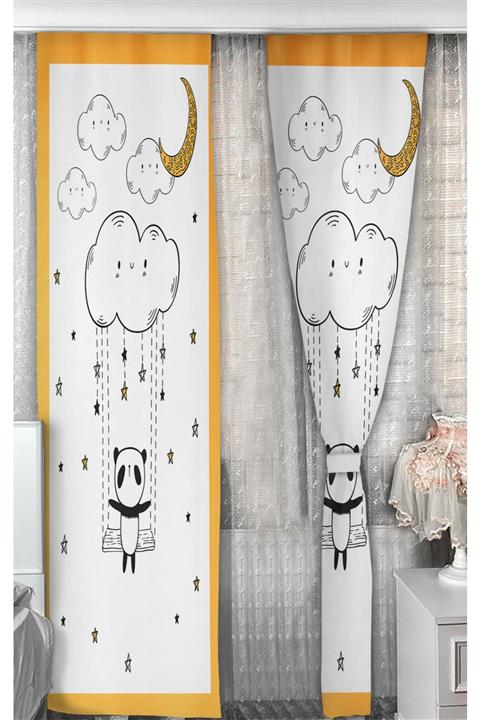 Bebişim Halı Sevimli Panda Bi03 140x275 Çocuk Odası Fon Perde