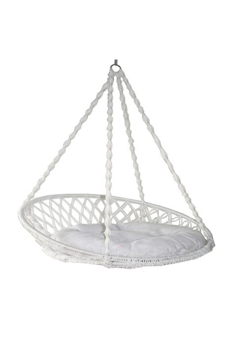 Altınoluk Relaks Salıncak - Beyaz / Beyaz Minderli