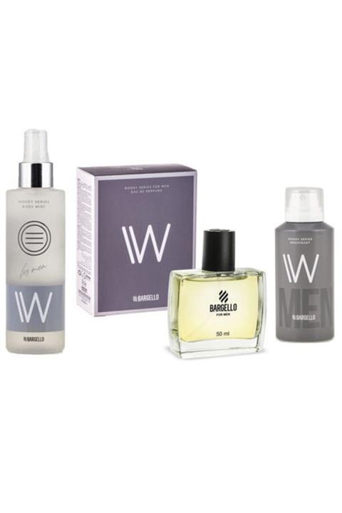 Bargello 736 Erkek Parfüm Seti Woody Edp+deo+body Mist