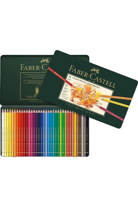 Faber Castell Metal Kutu Polychromos Kuru Boya Kalemi 36 Renk