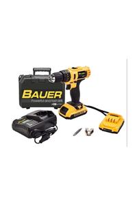 BAUER Power Tools 24 Volt 5.0 Amper Darbeli Çift Akülü Şarjlı Vidalama Matkap