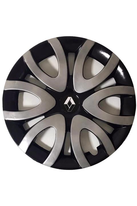 HMNL Renault Symbol 15'' Inç Siyah Gri 4lü Set Jant Kapağı Çelik Görünümlü