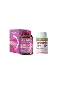 Voonka Collagen Hyaluronic Acid Kolajen 32 Tablet + Sambucus Nigra 42 Çiğneme