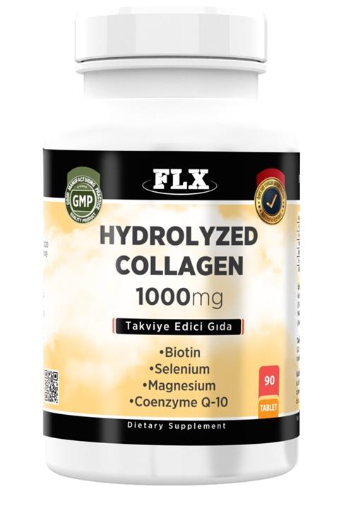 FLX Hidrolize Kollajen Collagen Coenzyme Biotin Selenium Magnezyum 90 Tablet