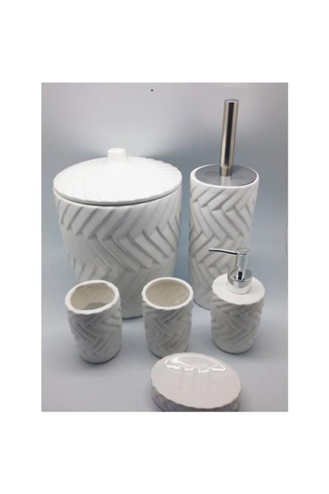 ÜnEv 6'lı Seramik Lüx Banyo Seti