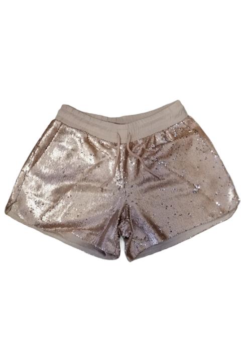 cude Kadın Altın Renk Payetli Şort