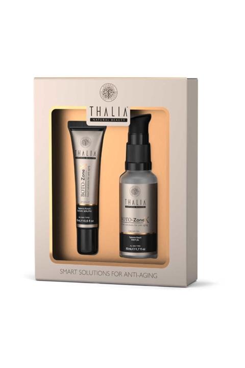 Thalia Botozonex Yaşlanma Karşıtı Cilt Bakım Seti - (Jel Yüz Kremi 50 ml + Dudak Serumu 15 ml)