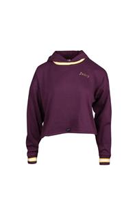 JUICY COUTUREx Kadın Bordo Kapüşonlu Sweatshırt Jwtk167186-500