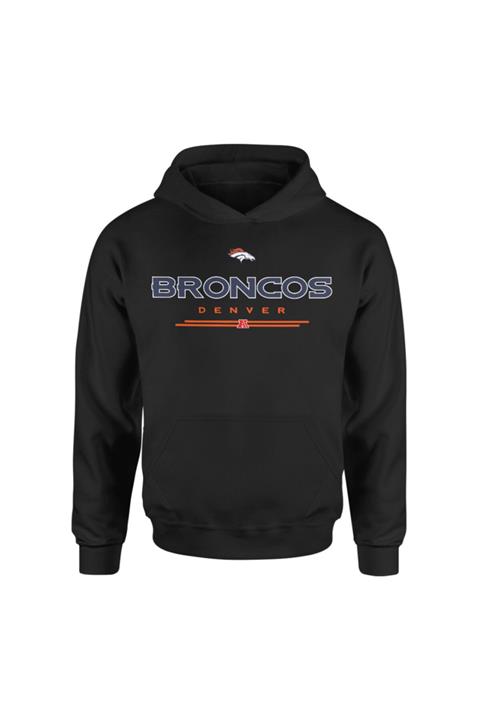 NSJ SPORTIVE Unisex Siyah Denver Broncos Hoodie