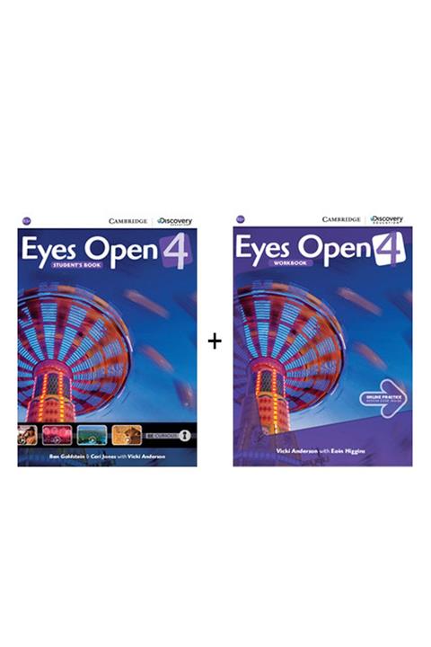 Cambridge University Press Eyes Open 4 B1+ Student's Book + Workbook Ikili Set