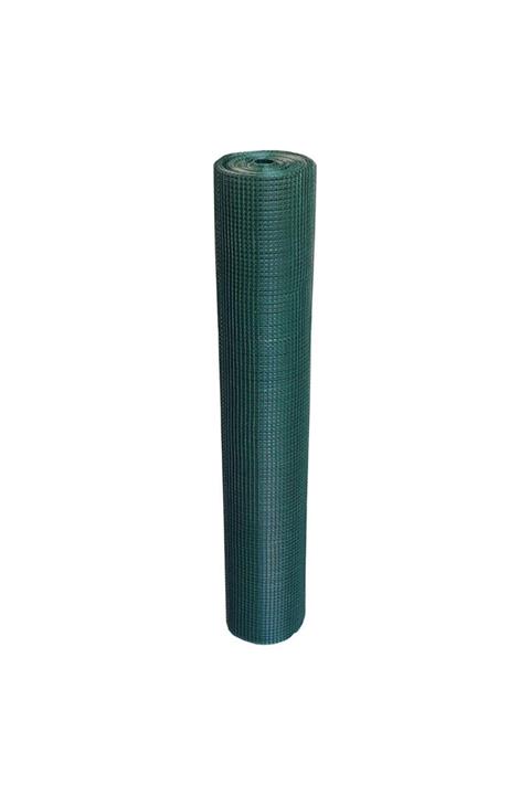 ÇINAR DİZAYN Puntalı Pvc Kaplı Çit Teli 12 Mm X 12 Mm Gözlü 150 Cm Yüksekliğinde 25 Mt