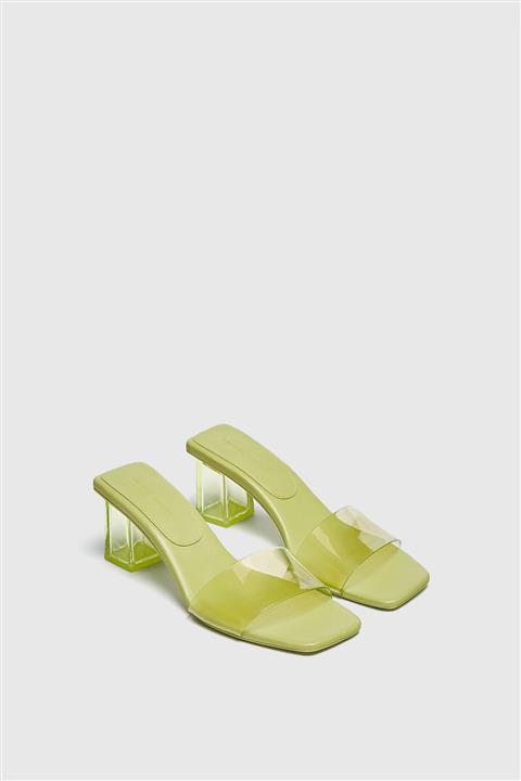 Pull & Bear Vinil Topuklu Sandalet