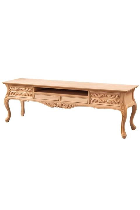 ROYS AHŞAP Ahşap 4545 Masif Ham 180 Lik Saksı Tv Ünitesi