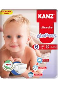 Kanz Ekonomik Paket Bebek Bezi 6 Numara- Xlarge 15 - 25 Kg