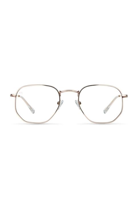 UBK Eyewear Gold Beşgen Mavi Işık Filtreli Gözlük