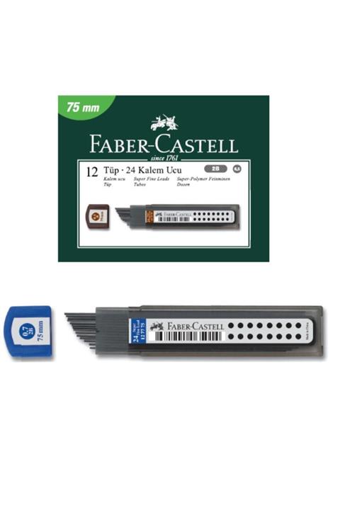 Faber Castell Faber-castell Süper Fine Min Versatil Kalem Ucu 2b 0.7 75 Mm 5090127775 12 Li (1 Paket 12 Tüp)