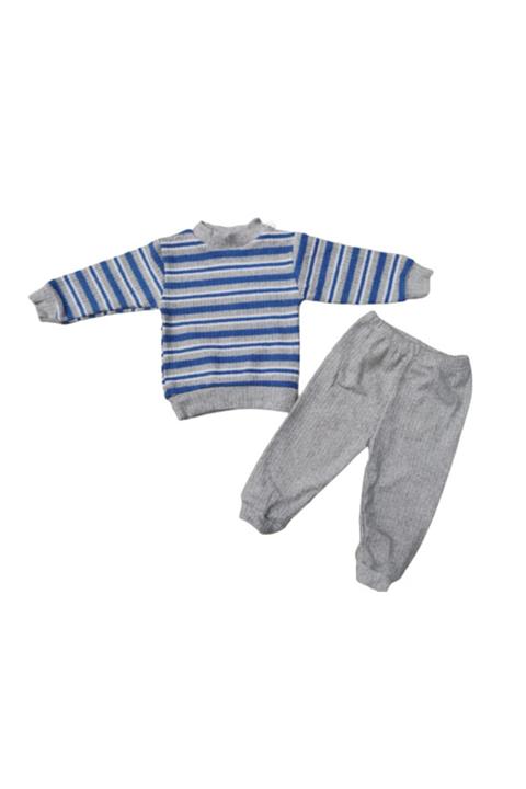 Meriç bebe Erkek Bebek Fitilli Kalın Kışlık Takım
